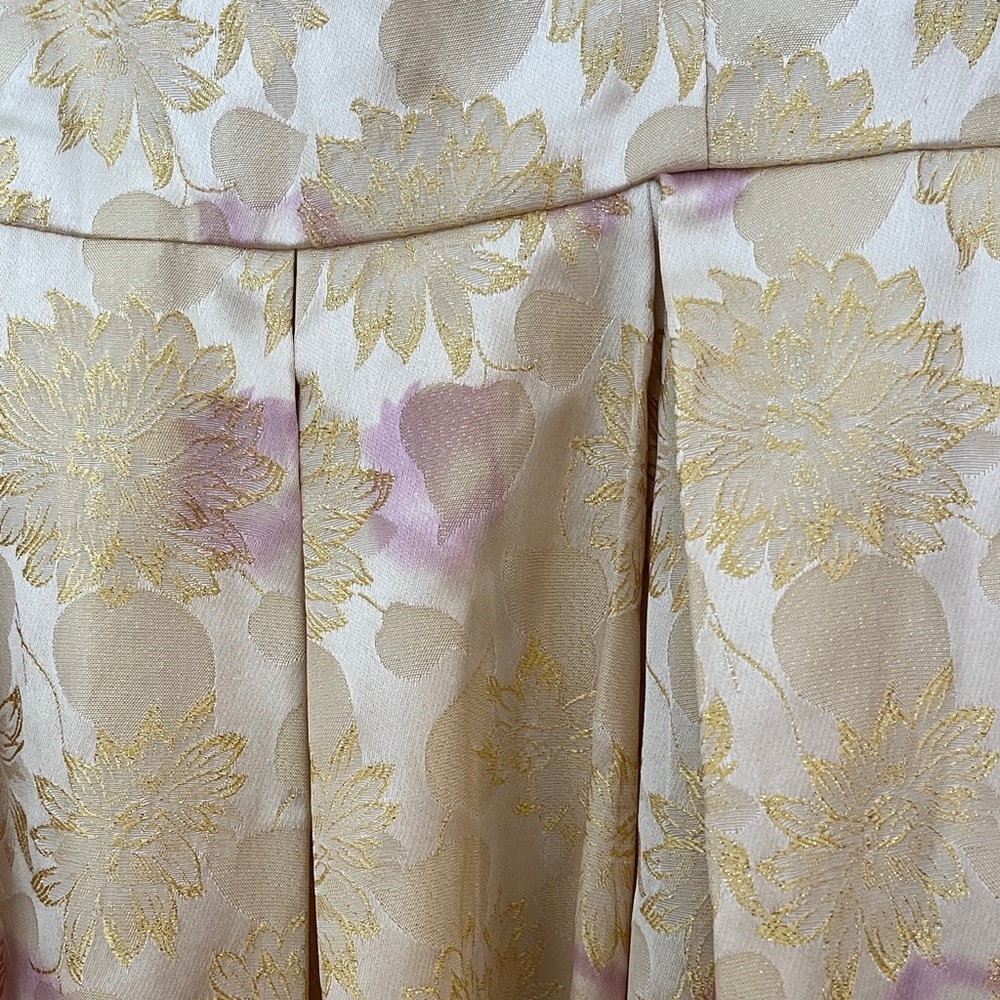 BB Dakota Cream and Pink a-line semi formal dress - Picture 4 of 6